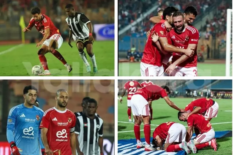 لقطات من مباراة الأهلي وإيجل نوار (صور)